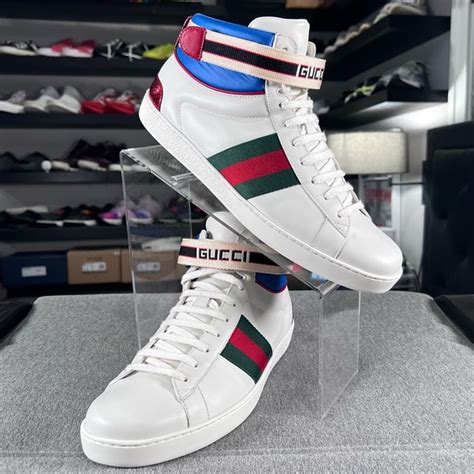 gucci ace high-top sneaker|gucci ace sneakers men discounted.